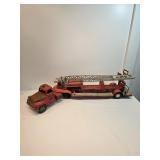 Tonka Metal Toy Trucks Fire Department Ladder Truck 