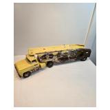 Tonka Metal Toy Trucks Yellow Car Hauler