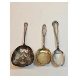 Sterling Silver Spoons With T Monogram
