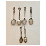 Sterling Silver Commemorative Spoons From California 