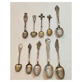 Assorted Sterling Silver Commemorative Spoons Lot