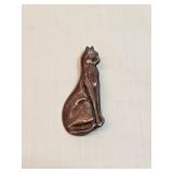 Sterling Silver Cat Brooch