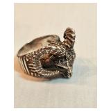 Sterling Rams Horn Ring