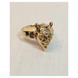 14k Gold With Diamonds Devils Ring