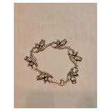 Danecraft Sterling Flowers Bracelet 