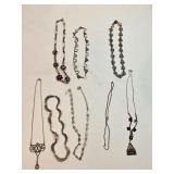 Sterling Necklaces Lot Of 8