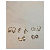 Sterling Earrings 5 Sets