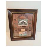 The Pioneers Framed Stamps And Mercury Dimes 