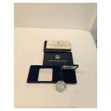 1987 Us Constitution Silver Coin With Case And COA