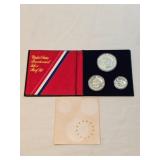 Bicentennial Silver Proof Set With Case And COA