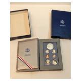 1986 Silver Prestige Set With Case And COA