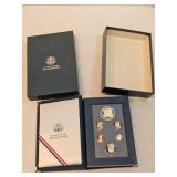 1987 Silver Prestige Set With Case And COA
