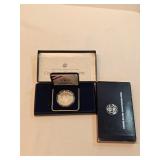 1987 US Constitution Silver Dollar With Case And COA
