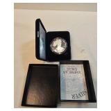 1996 Walking Liberty Silver Dollar With Case And COA