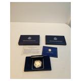 1987 Constitution Commemorative Silver Dollar Coin With Case And COA