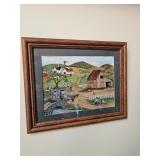 Amish Farm Scene Painting