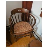 Wicker and Wooden Chair