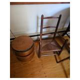 Small Ladder Back Rush Chair