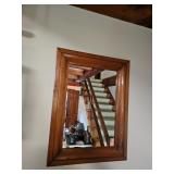 Hanging Wood Framed Mirror