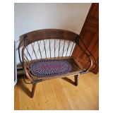 Wooden and Iron Bench