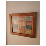 Framed Spice Labels