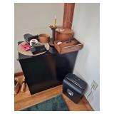 Paper Shredder, Polaroid Camera, Wood Box