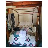 Wooden Canopy Bed