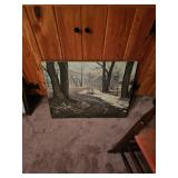 Hanging Dirt Road Woodland Scene