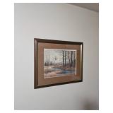 Hanging Framed Duck Woodland Scene