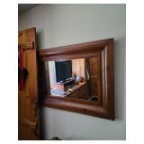 Framed Wooden Mirror