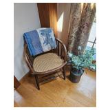 Wood and Wicker Chair