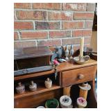 Candle Stick Holder, Metal Salt Pepper Shakers