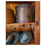 Wooden Carved Duck Decoys, Drum