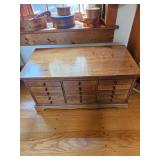 Wood Table with Drawers