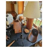 Wooden Scoop, Wood Spoon, Iron Candle Holder, Lamp