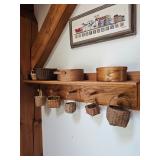 Small Baskets, Round Wooden Boxes