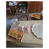 Table Croquet, Metal Wire Bowl 