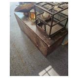 Wood Chest, Wood Bird Cage