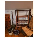 Wooden Drying/Laundry Rack, Wood Chair