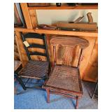 Wood and Wicker Chairs