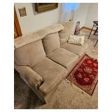 Sofa, Couch, Blanket, Area Rug