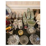 Glassware, Vases, Candlestick Holder