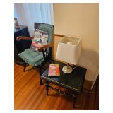 LAmp, End Table, Arm Chair