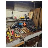 Tools, Hammers, Pry Bars. Saws
