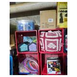 Sewing Supplies, Hand-made Blanket 