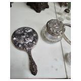 Glass Jar with Silver Lid,