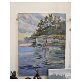 Nautical Oil Painting by James E Hughes