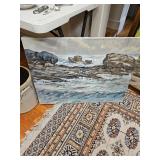Nautical Themed Oil Painting by James E Hughes