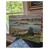 Nautical Themed Oil Painting by James E Hughes