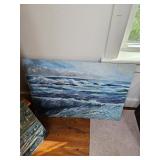 Nautical Themed Oil Painting by James E Hughes